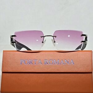 Porta Romana Sunglasses with Pink Lenses